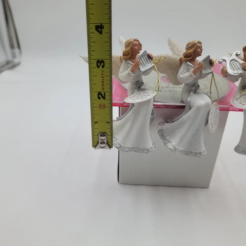 Set of 3 Hawthorne Village Heavenly Blessings Angel Christmas Nativity Ornaments